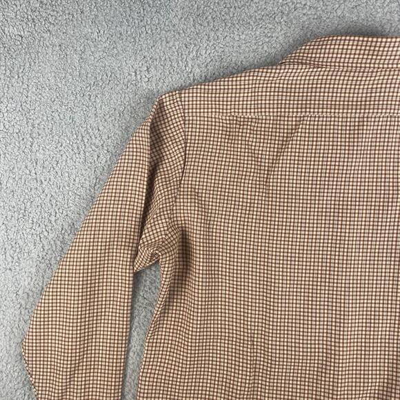 Hunter's Ridge Men's Large Brown Plaid Long Sleeve Button Up Shirt w/ Pockets - Picture 13 of 16